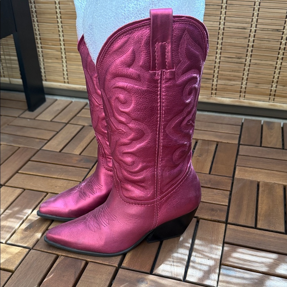Steve Madden Metallic Western-Style Women's Boots
